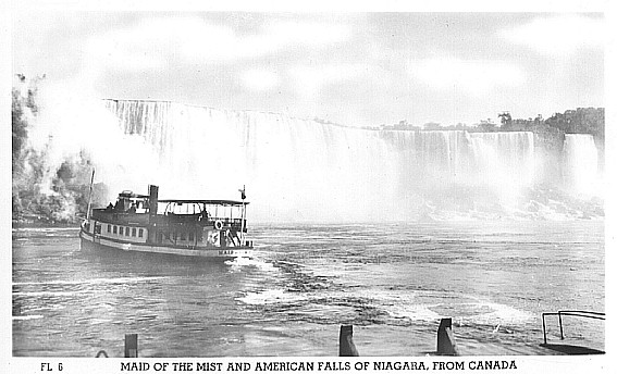 #002 an early maid of the mist steamer, coming...