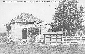 #001 8-sided schoolhouse near washington nj