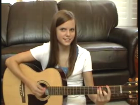 tiffany alvord in her sep 13, 2008 video, performing her original song ~I Wanted To Say~