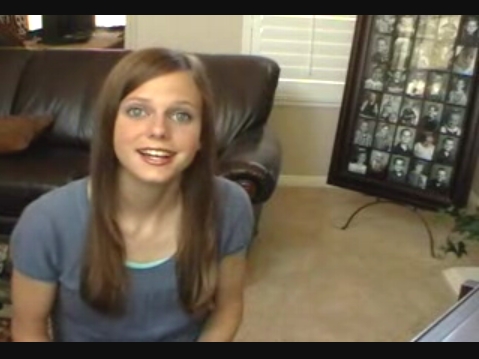 tiffany alvord in her jul 30, 2008 video, performing her original song ~So Far Away~